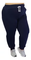 Kit 5 Calças Moletom Flanelado Feminina Jogger  Plus Size 