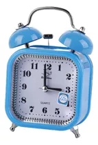 Reloj Despertador Antiguo Metalico De Campana Redondo