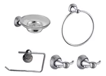  Juego Kit Accesorio Para Baño Acero Inoxidable Set De 6 Uni