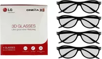 Lentes LG Cinema 3d Gafas Ag-f310 Son 2 Pares Negro