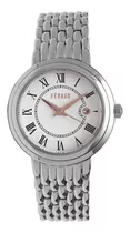 Reloj Feraud Mujer Acero Con Rose Fecha Moderno Lf20071lbr