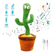 Cactus Bailarín Tuna Música 120 Canciones Repite Voces Usb Color Verde Claro