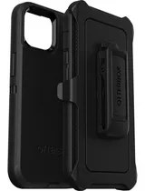 Funda Para iPhone 11 Hasta 14 Pro Otter Box Defender+clip Color Negro Ip 14 Plus 6.7  (2 Cámaras)