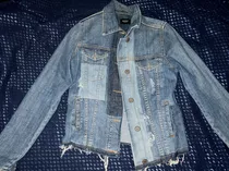 Chaqueta Jean Rasgada Marca Sweet Jeans