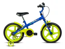 Bicicleta Infantil Aro 16 Rodinhas Treinamento Rock Verden