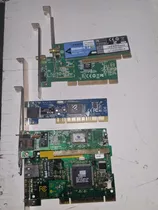 Lote De Placas De Red 10/100mbps Y Wifi Pci 54mbps