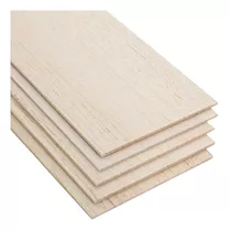 Palo De Balso Lamina 5 Mm X 15 Cm X 90 Cm Pack X 5 Uds