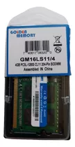 Memoria So-dimm Ddr3 1600 4gb. Pc3l 12800 Golden Portátil