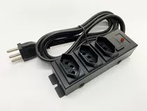 Régua 20a - Microondas, Airfrier, Forno Com Tomada Parede Cor Preto 127v/220v