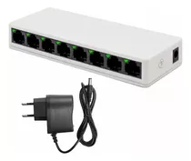 Switch 8 Portas Hub Cabo 10/100 Mbps Rede Ethernet Rj45