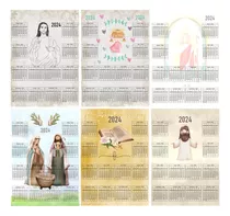 Kid Imprimible Souvenir Calendario Católicos + Editables+png