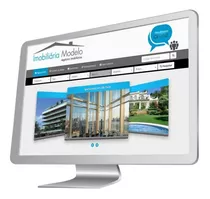 Site Para Imobiliárias E Corretores Com Chat Responsivo Azul