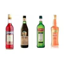 Gancia 950 + Hibiscus 750 + Fernet Branca 750 + Campari 750