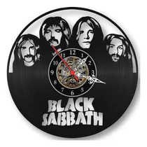 Relógio Parede Black Sabbath Disco Vinil Lp Decoração Retrô