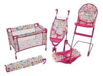 Kit Muñeca Dreams July 5 Accesorios Practicuna Coche Silla