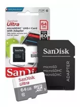 Cartão Micro Sd 64gb Classe10 Ultra Speed 80mbs 533x Melhor Preço Importado