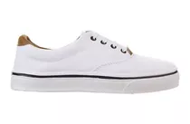 Zapatillas Lona Reforzada Wembly Nauticas Color Blanco