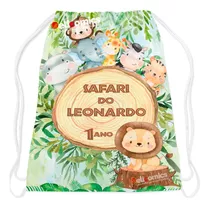 20  Lembrancinhas Mochilinhas Personalizadas Safari Baby