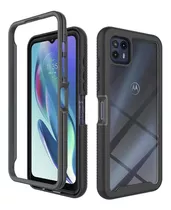 Funda Uso Rudo Modelos Motorola Transparente Reforzada 360