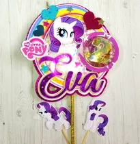 Topper Para Tortas Minitoppers My Little Pony Personalizado