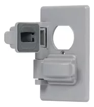 Placa Doble Intemperie Plastica Std Voltech 46410 Color Gris Corriente Nominal 0 A Voltaje Nominal 0v