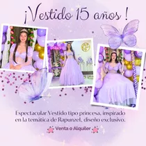 Hermoso Vestido De Quinceañera, Tipo Princesa 15 Años Alquil