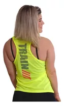 Blusas Regata Fitness Dry Fit Poliéster Academia Feminina