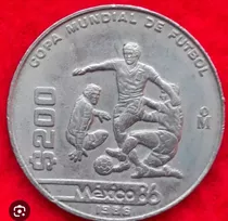 Una Moneda Del Mundial De México Del 86 