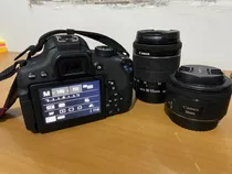 Canon T6i + 50mm + 18-55mm + Ac Externo + Cartão De Memoria 