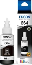 Tinta Original Epson T664 Negra Para L120/121 Botella 70 Ml 