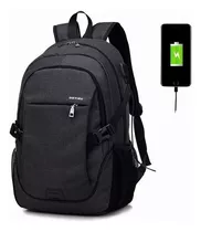 Mochila Estilo Coreano Con Puerto Usb Para Jóvenes