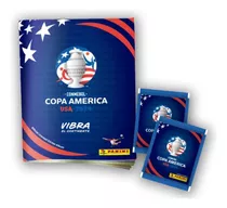 Álbum Tapa Blanda + 2 Sobres Copa América Usa 2024