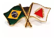Pim Bótom Broche Bandeira Do Estado De Minas Gerais Folheado