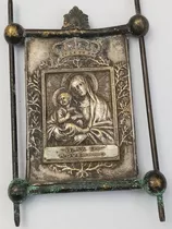 Antigua Medalla O Placa Virgen Di Roverano
