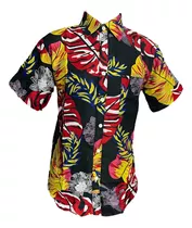 Camisa Guayabera Hawaiana Hombre