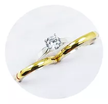 Alianzas De Plata Y Oro 18k Par Compromiso Casamiento M3d3