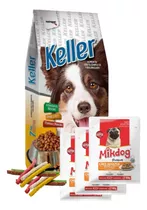 Alimento Keller Adulto 22 Kg + 3 Salsas + Snacks + Envio S/c