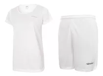 Camiseta Short Dama Deportivo Entrenamiento Futbol Combo