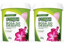 Kit 2 Adubo Fertilizante Forth Rosa Do Deserto Floração 400g