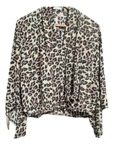 Blusa Camisa Animal Print De Gasa - Marca Inedita - T40/42