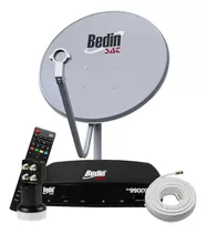 Kit Bedinsat Receptor Digital Bedin Antena 60cm Lnbf Ku Cabo