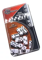 Jogo Domino Grosso Grande Profissional Com Pino Metal Top