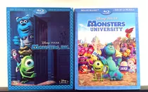Combo Disney Blu-ray + Dvd Monsters Inc Monsters University
