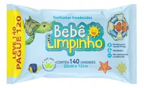 Toalhas Umedecidas Bebê Limpinho 140 U