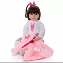 Bebe Reborn Menina Boneca 48 Cm Pronta Entrega