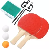 Pack De 2 Paletas De Ping Pong Buona Ping Kit Roja Y Negra