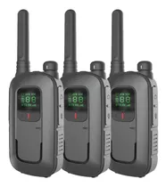 Kit X 3 Handy Baofeng Radio Walkie Talkie Bft12 16ch Uhf Lcd