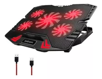 Suporte Para Notebook Com Cooler Gamer Rgb 5 Fans Ergonômico