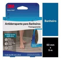 Fita Antiderrapante Safety Walk Banheiro 50mm X 5m