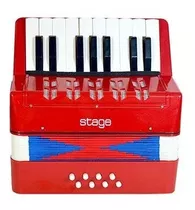 Acordeon Sanfona Infantil Gaita 8 Baixo 17 Teclas -brinquedo